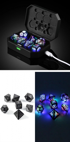 Dice Habit: LED Dice Set (7pcs) [Retro]