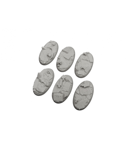 Battle Bases: Ruined Chapel Bases, Oval 60x35mm (4)