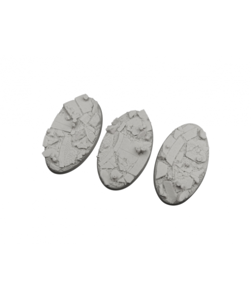 Battle Bases: Ruined Chapel Bases, Oval 75x42mm (2)