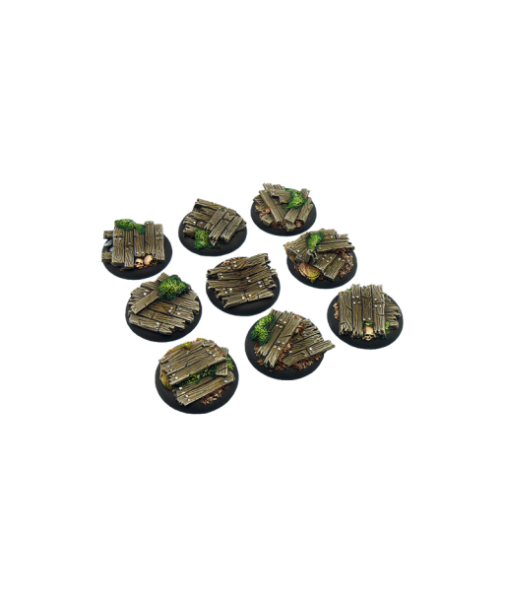Battle Bases: Wood Bases, WRound 30mm (5)