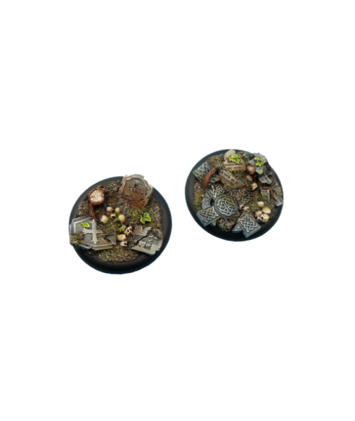 Battle Bases: Graveyard Bases, WRound 50mm (1)
