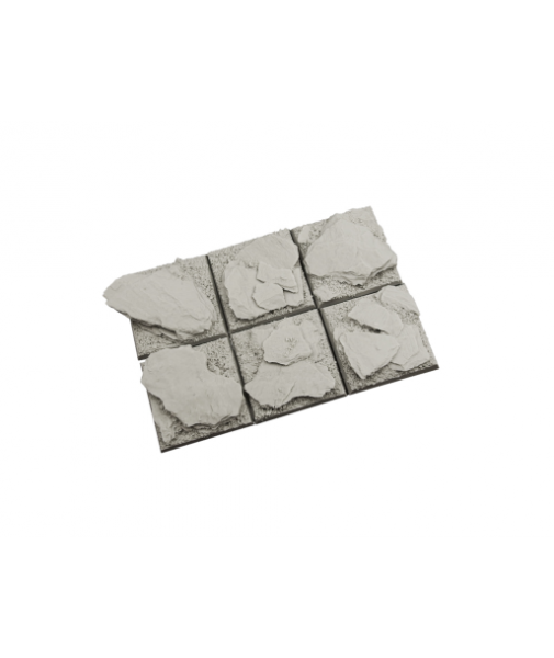 Battle Bases: Shale Bases 40x40mm (4)