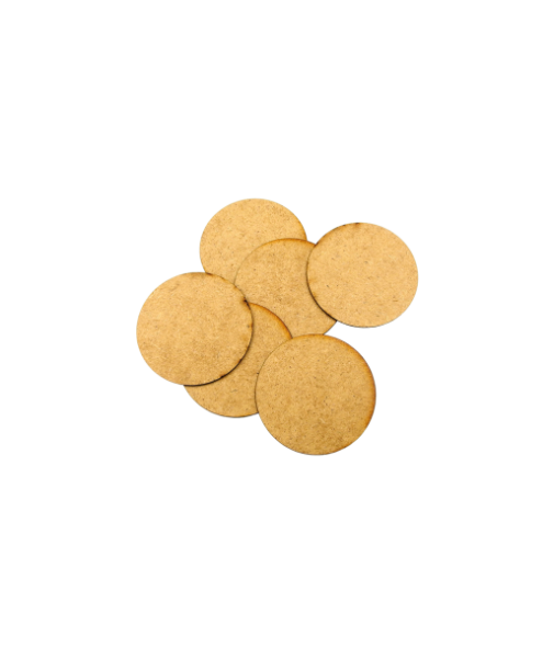 Miniature Bases: HDF 3mm Bases Round 60mm (5)