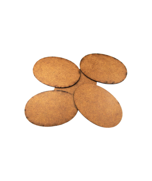 Miniature Bases: HDF 3mm Bases Oval 105x70mm (4)