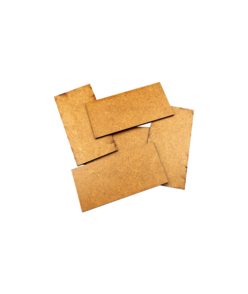 Miniature Bases: HDF 3mm Bases 100x50mm (4)