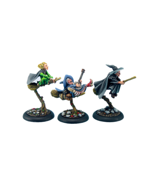 28mm Discworld Miniatures: Discworld Three Witches on Brooms (3)