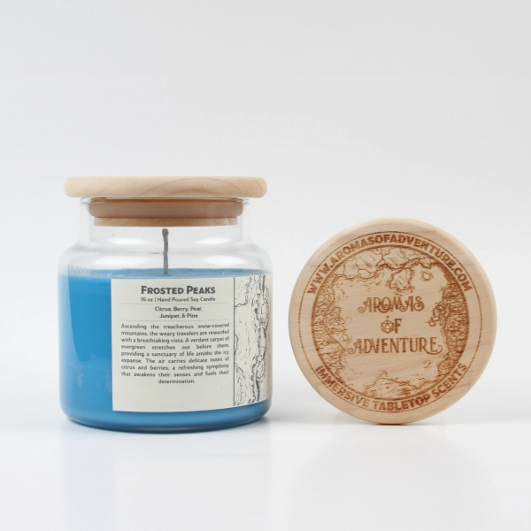 Aromas of Adventure: Frosted Peaks - 16 oz Candle