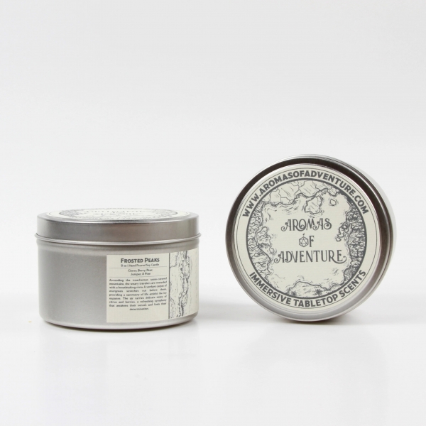 Aromas of Adventure: Frosted Peaks - 8 oz Candle