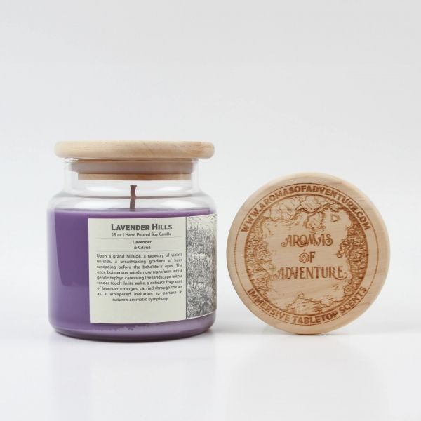 Aromas of Adventure: Lavender Hills - 16 oz Candle