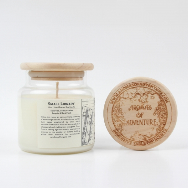 Aromas of Adventure: Small Library - 16 oz Candle