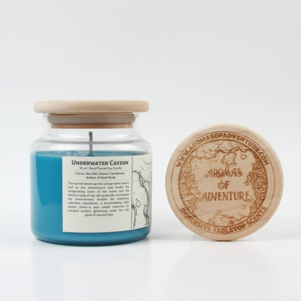 Aromas of Adventure: Underwater Cavern - 16 oz Candle