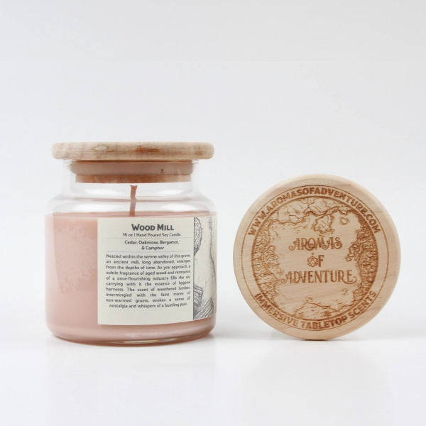 Aromas of Adventure: Wood Mill - 16 oz Candle
