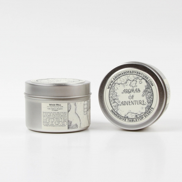 Aromas of Adventure: Wood Mill - 4 oz Candle