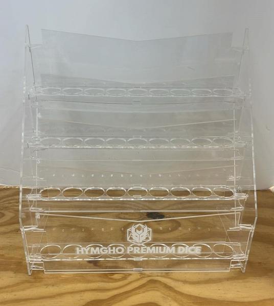 Filled Display - Sharp Edge Resin Tube Display