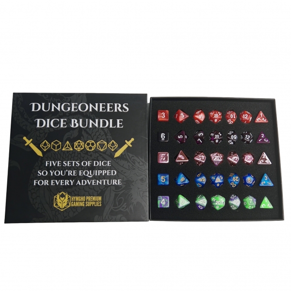 Dungeoneer's Dice Bundle - 5 sets Polymer Dice