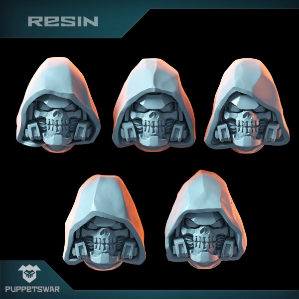 Puppetswar: (Accessory) Hooded Reaper Helmets (5)