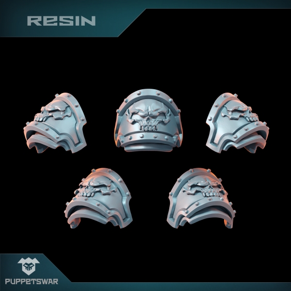 Puppetswar: (Accessory) Skull Champion Shoulder Pads (5)