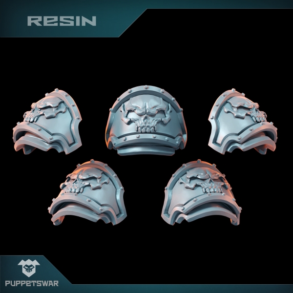 Puppetswar: (Accessory) H.I. Skull Champion Shoulder Pads (5)
