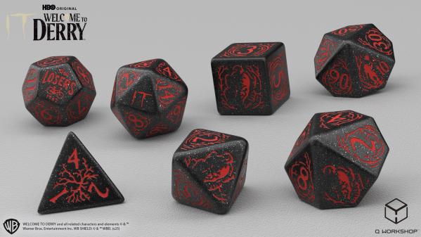 Q-Workshop: It. Welcome to Derry. Adults-only dice set.