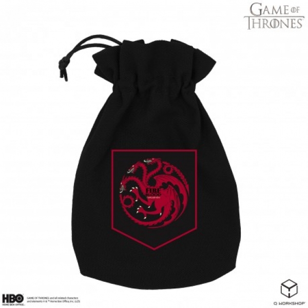 Dice Accessories: Game of Thrones. Targaryen Dice Pouch.