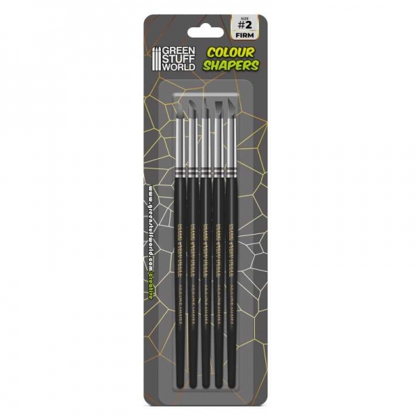 Green Stuff World: Clay Shapers - Color Shapers SIZE 2 - Black Firm