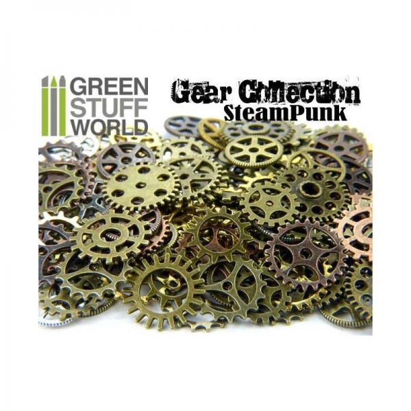 Green Stuff World: SteamPunk GEARS and COGS Beads 85gr *** Variety