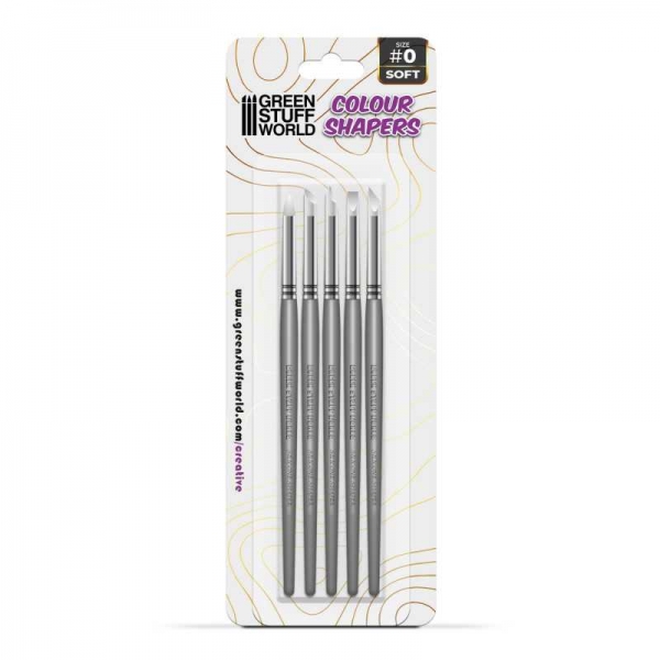 Green Stuff World: Clay Shapers - Color Shapers SIZE 0 - White Soft