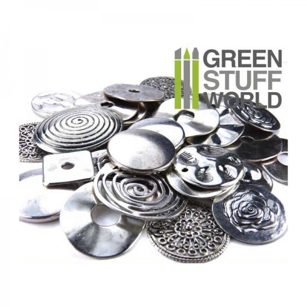 Green Stuff World: Flat Round LINKS Beads 85gr - LARGE