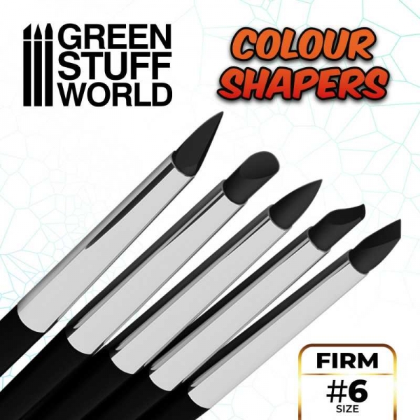 Green Stuff World: Clay Shapers - Color Shapers SIZE 6 - Black Firm