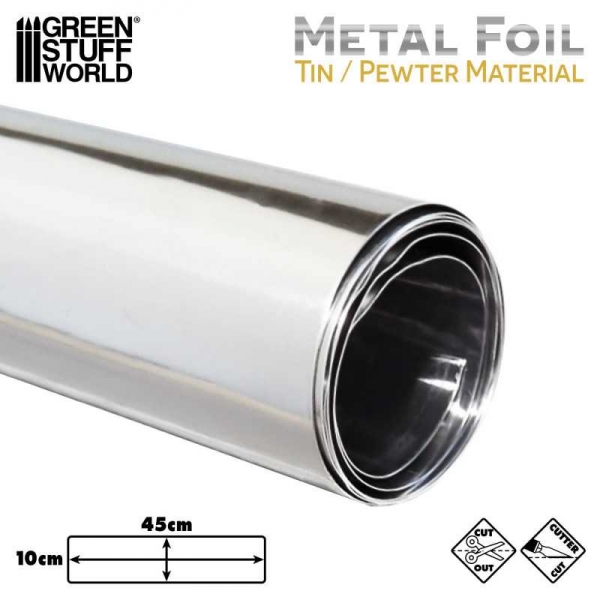 Green Stuff World: Flexible Tin Foil - Craft Pewter