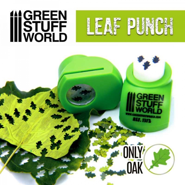 Green Stuff World: Miniature Leaf Punch LIGHT GREEN