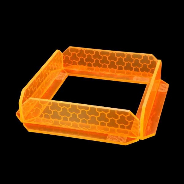 Green Stuff World: 5x Small Energy Walls - Phosphorescent Orange
