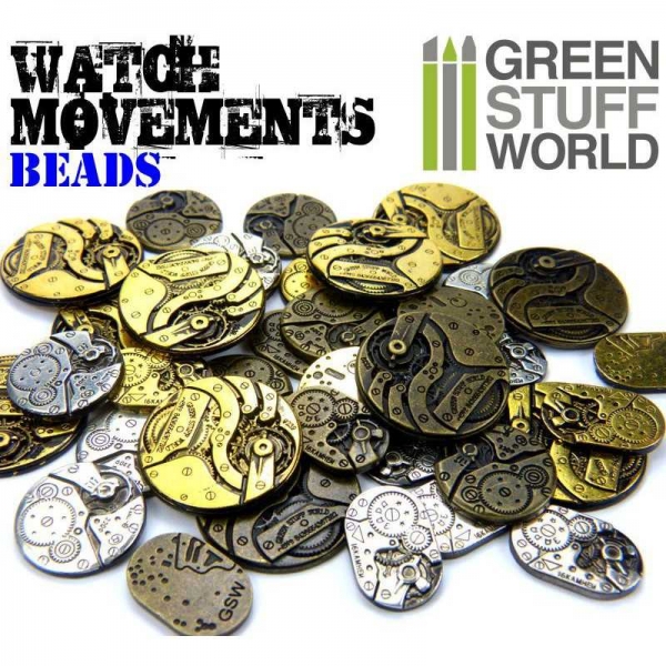 Green Stuff World: Steampunk WATCH MOVEMENTS BEADS mix