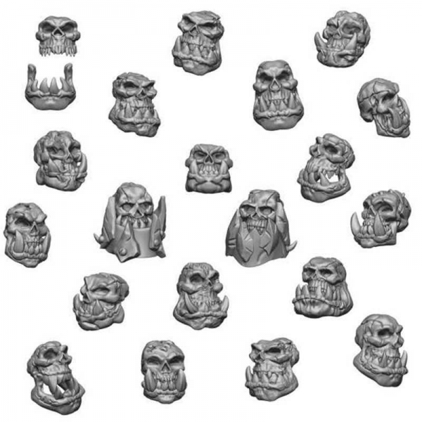 Green Stuff World: ORK Skulls 1:48