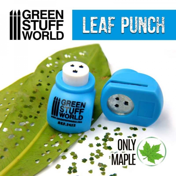 Green Stuff World: Miniature Leaf Punch MEDIUM BLUE