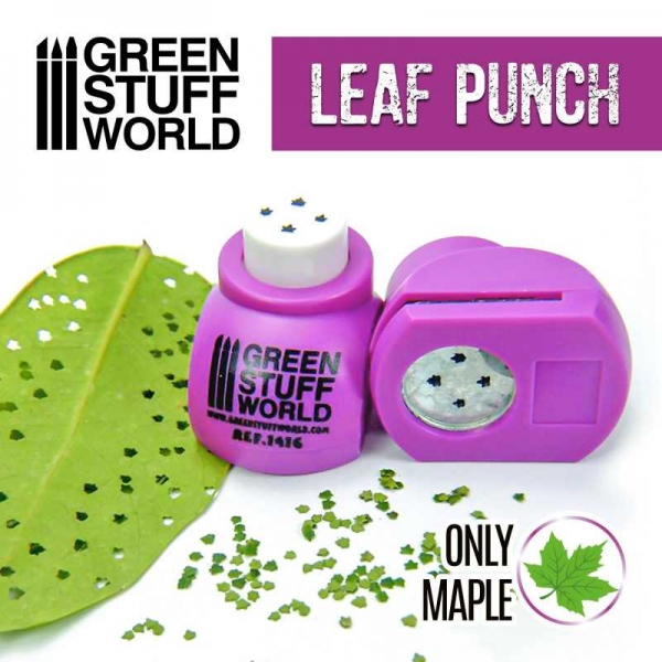 Green Stuff World: Miniature Leaf Punch MEDIUM PURPLE