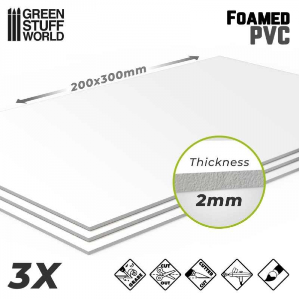 Green Stuff World: Foamed PVC 2 mm