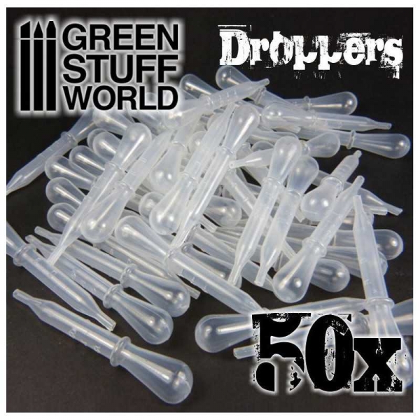 Green Stuff World: 50x Droppers with Suction Bulb