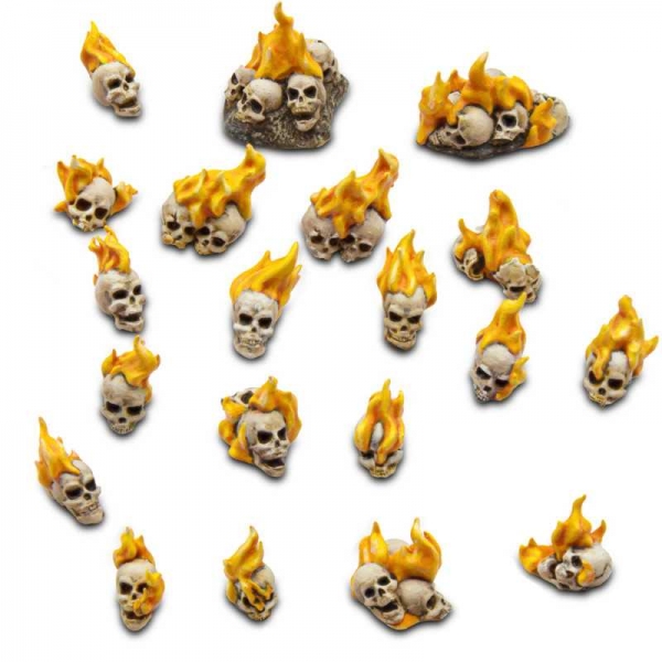 Green Stuff World: Resin Burning Skulls 1:48-1:35