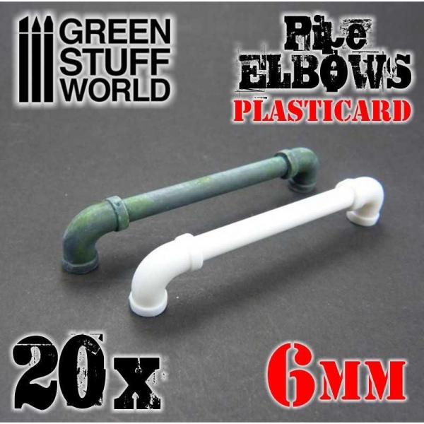 Green Stuff World: Plasticard Pipe ELBOWS 6mm