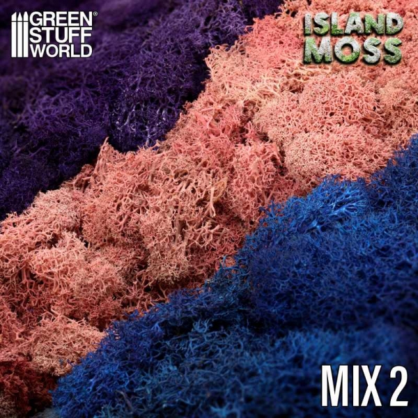 Green Stuff World: Islandmoss - Blue Violet and Light Pink Mix