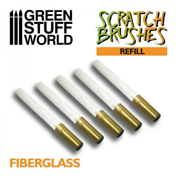 Green Stuff World: Scratch Brush Set Refill â€“ Fibre Glass