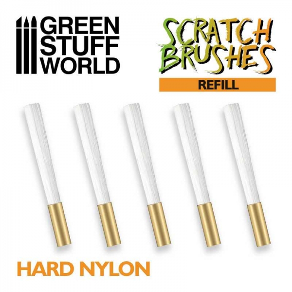 Green Stuff World: Scratch Brush Set Refill â€“ Hard nylon