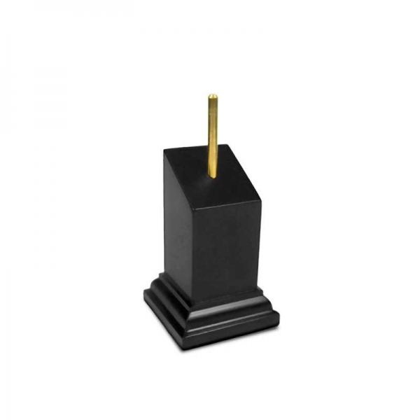 Green Stuff World: Tapered Bust Plinth 3x3cm Black