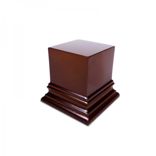 Green Stuff World: Square Top Display Plinth 6x6 cm - Hazelnut Brown