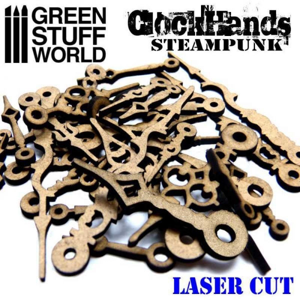 Green Stuff World: MDF Steampunk Clockhands