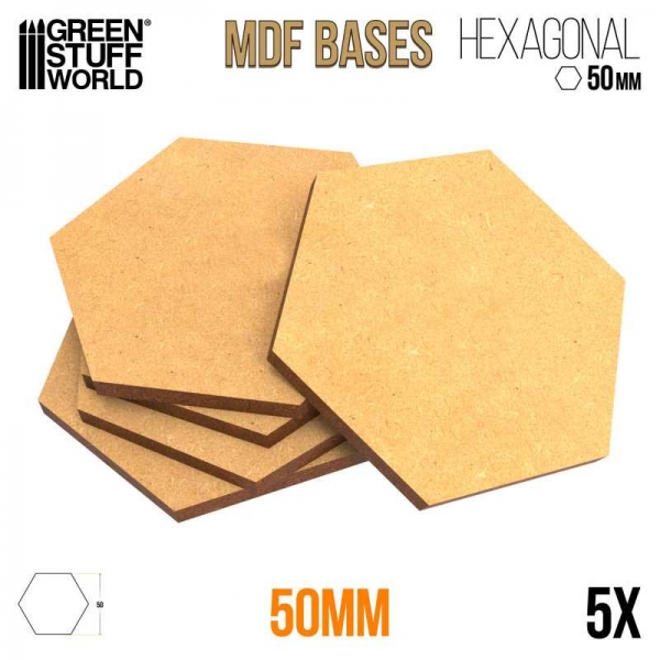 Green Stuff World: MDF Hex bases 50 mm