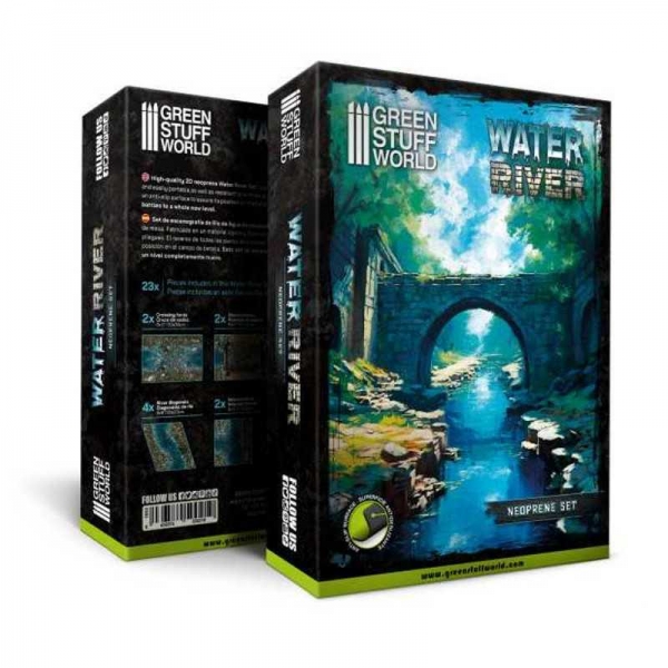 Green Stuff World: Water River - Neoprene Terrain Set