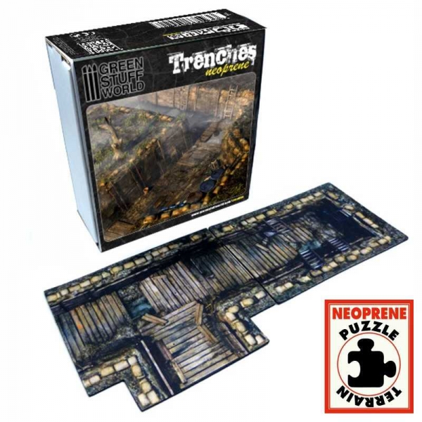 Green Stuff World: Trenches - Neoprene Terrain Set