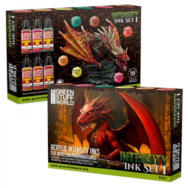 Green Stuff World: Set x6 Intensity Inks - Set 1